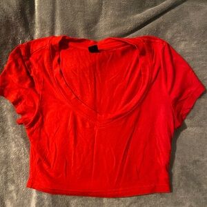 Red cotton top